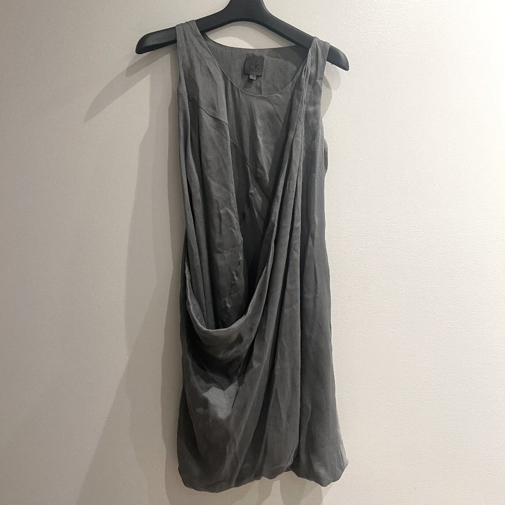 Calvin Klein Silk Asymmetrical Dress